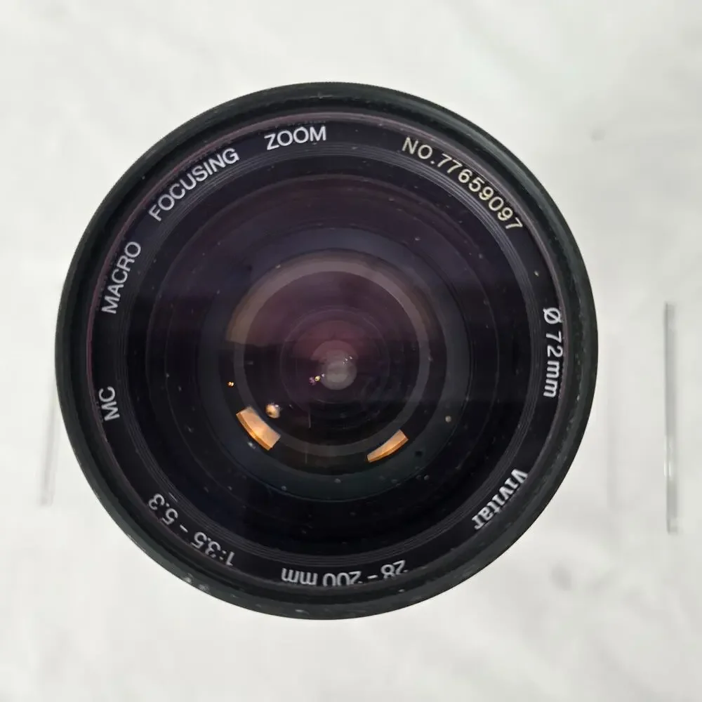 Vivitar 35mm Lens MC Macro Focusing Zoom No.77659097 072mm 28-200mm 1:3.5-5.3